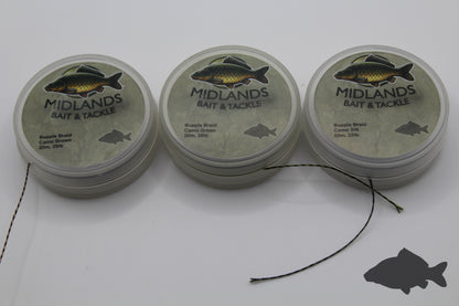 Braided supple hooklink 25lb