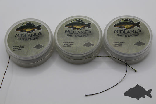 Braided supple hooklink 25lb